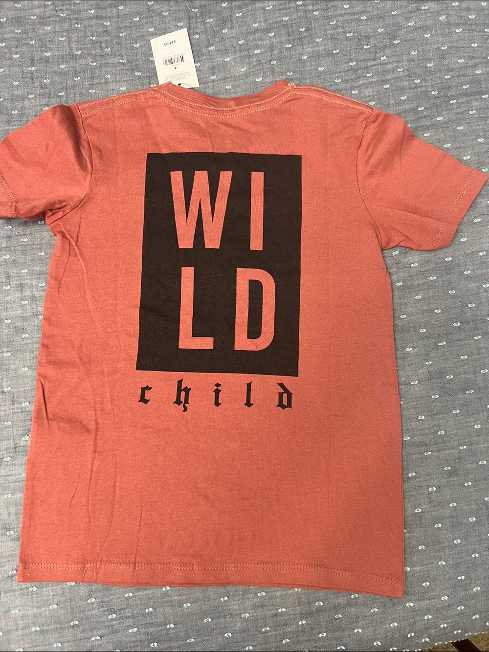 Cotton On Kids sz 4 Wild Child T Shirt Terra Cotta Chutney Max Skater